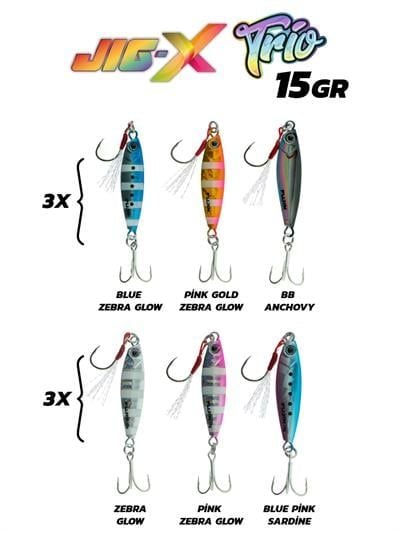 Fujin Jig-X Trio 3lü Micro Jig 15gr