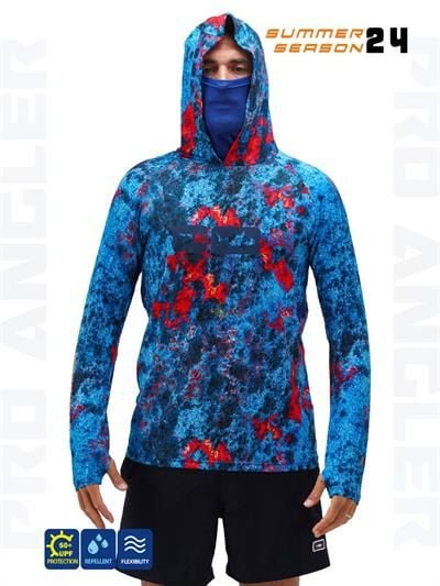 Fujin Pro Angler S24 Buff&Hoodie Red Reef