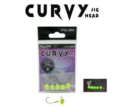 Fujin Curvy Lemon Glow Jig Head