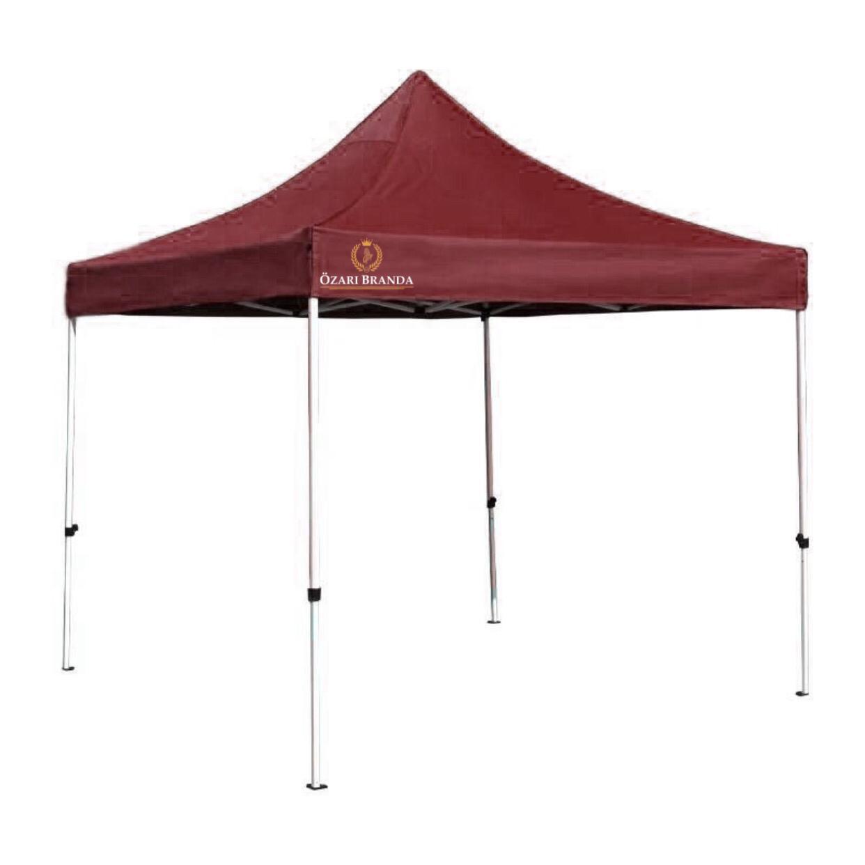 3x3 Katlanabilir Çardak Gazebo Stand Çadırı BORDO RENK