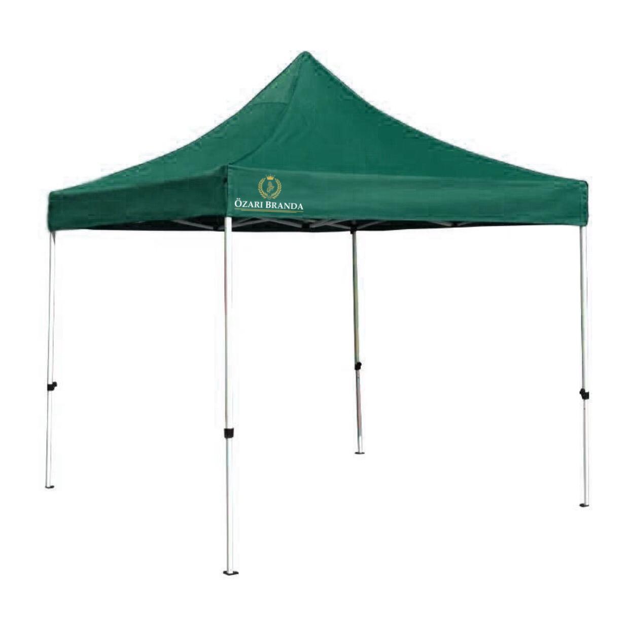 3x3 Katlanabilir Çardak Gazebo Stand Çadırı Koyu Yeşil Renk