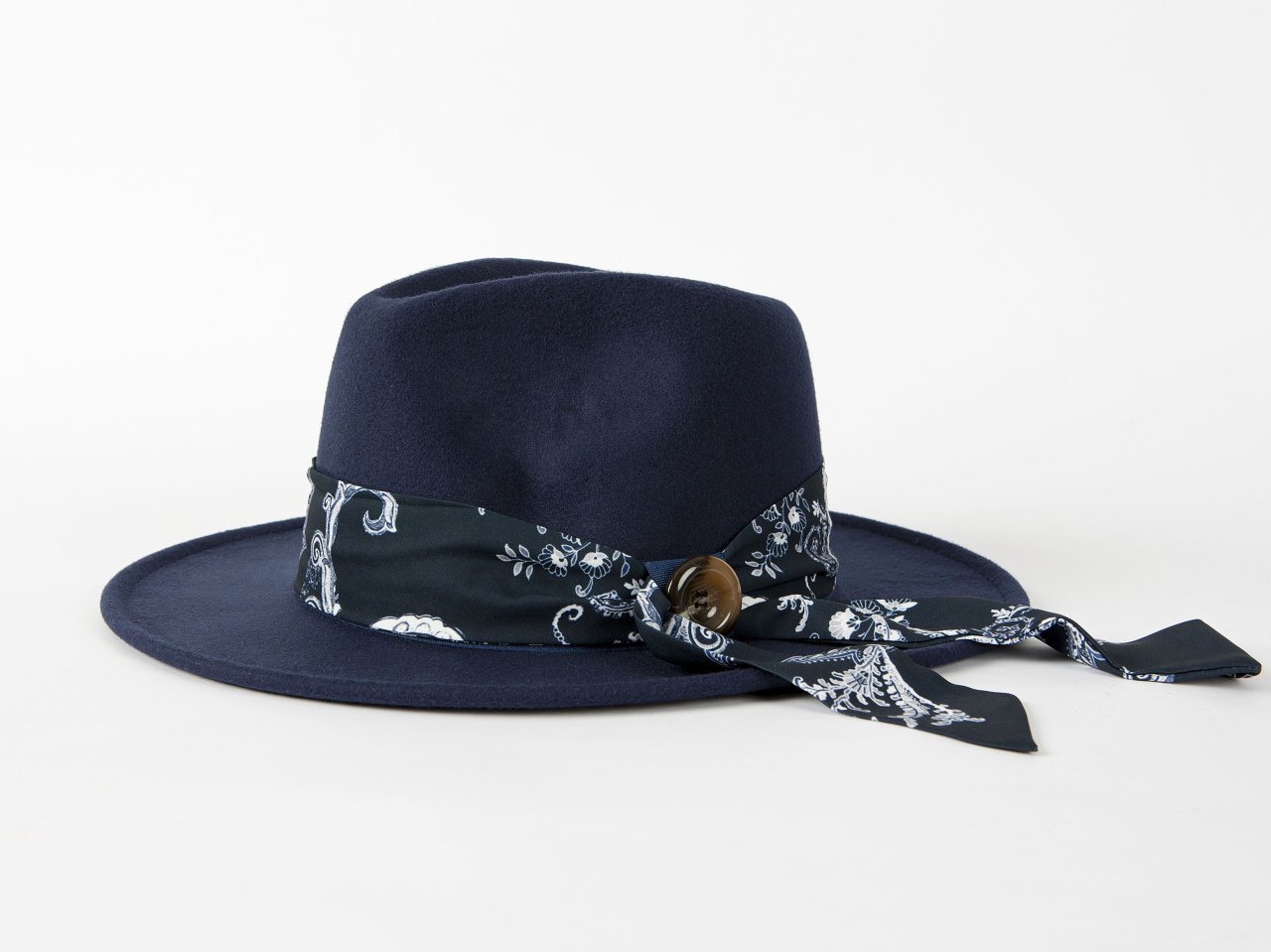 Navy Blue Fedora Hat
