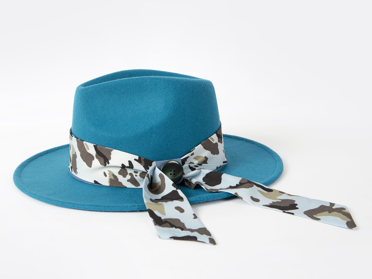 Petrol Blue Fedora Hat
