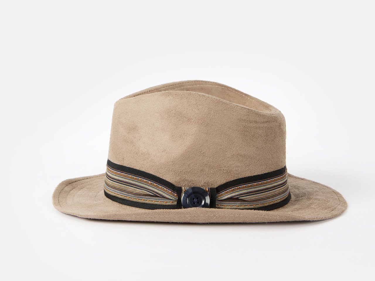Beige Nubuck Cowboy Hat