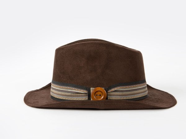 Brown Nubuck Cowboy Hat