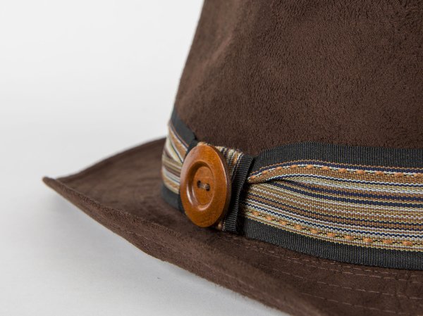 Brown Nubuck Cowboy Hat