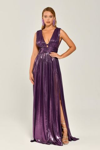 Deep clearance v gown