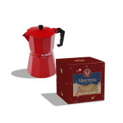 Misteriosa New Year Blend Yeni Yıl Kahvesi (Çekirdek Veya Öğütülmüş) 250 Gr. + Kırmızı Moka Pot (6 CUPS) Hediyeli