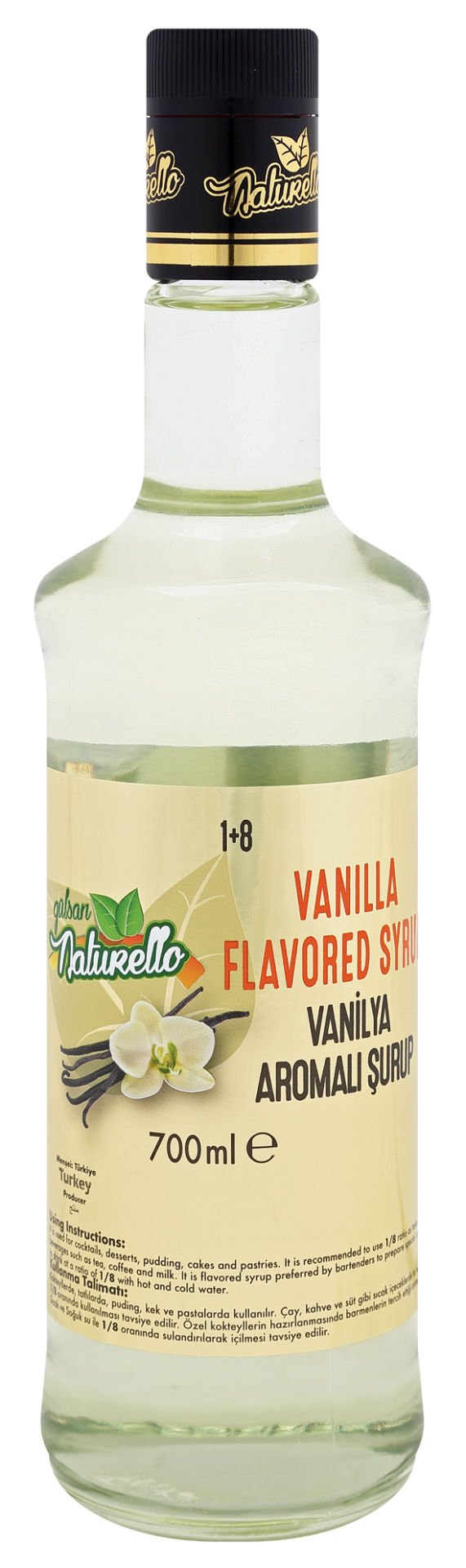 Naturello Vanilya Aromalı Şurup 700 ml