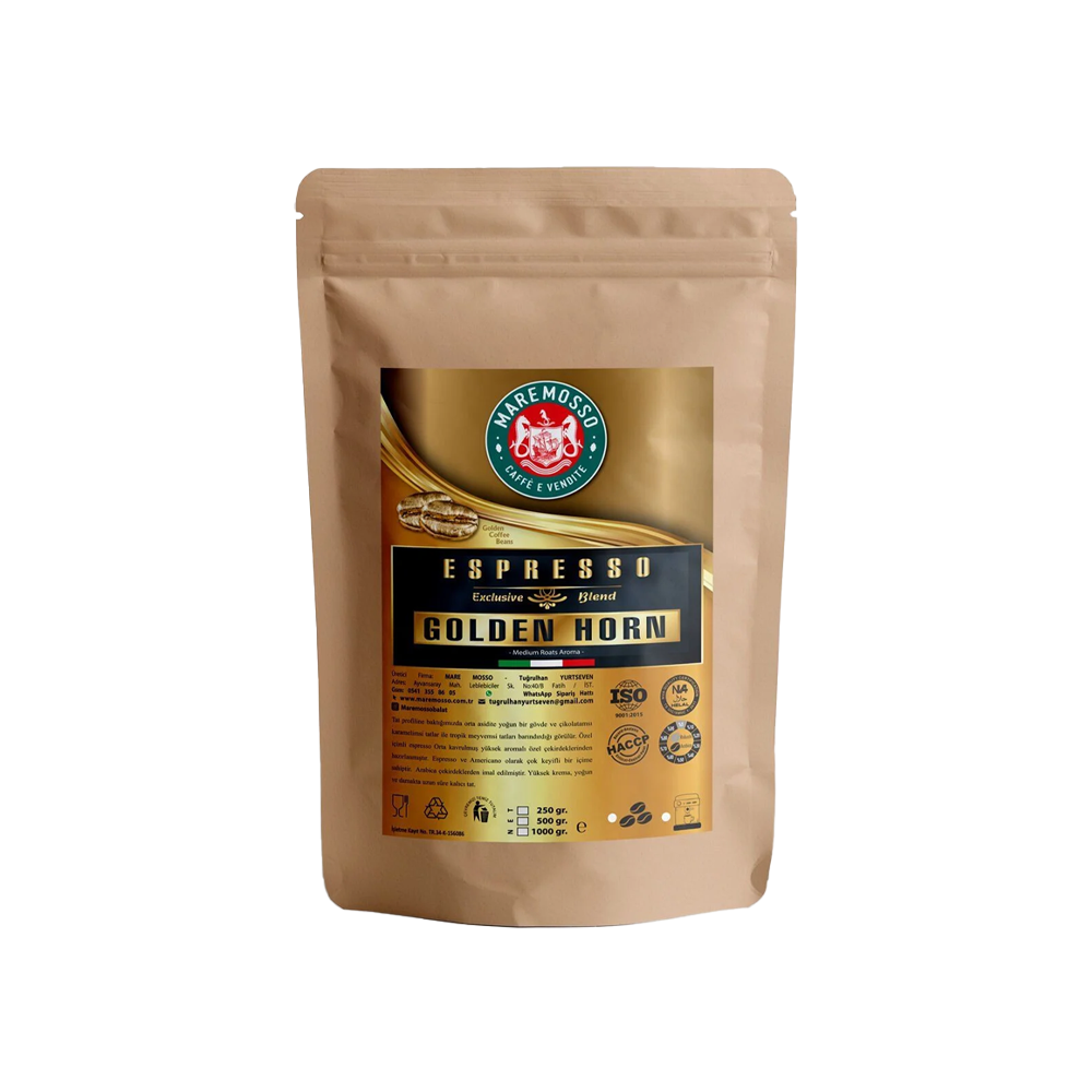 Espresso Golden Horn Blend (Çekirdek veya Öğütülmüş) Kahve 250 Gr.