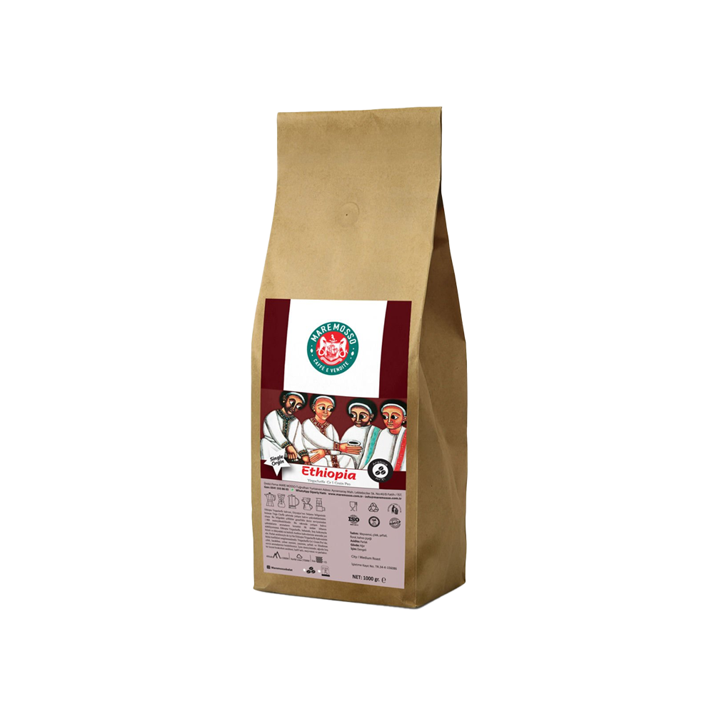 Ethiopia Yirgacheffe Gr 1 Grain Pro Yöresel Filtre Kahve 1 Kg.