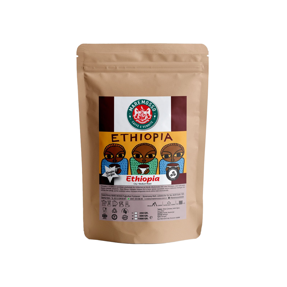 Ethiopia Sidamo Gr4 Yöresel Filtre Kahve 250 Gr.