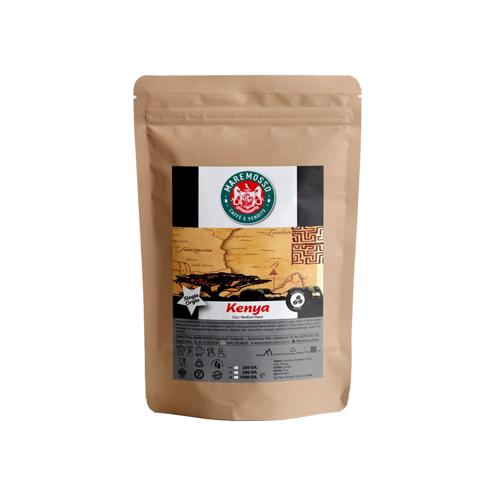 Kenya AA Muranga Yöresel Filtre Kahve 250 Gr.