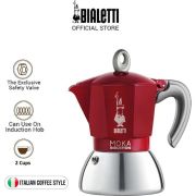 New Moka Induction 2 Cup Kırmızı - Red