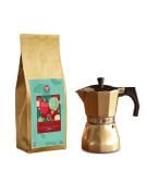 New Year Coffee 1 Kg. & Moka Pot 3. Set