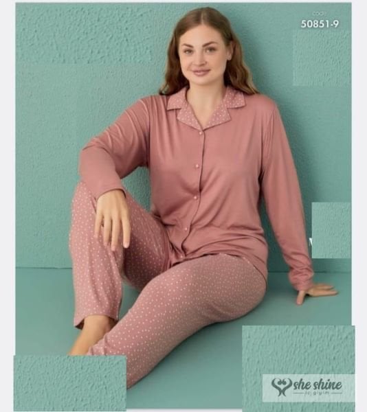 Mihra  50851-9  Milan Pijama Pudra