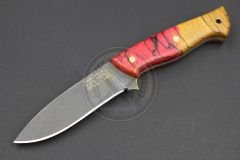 N690 Stabilize Ardaklı Kayın Ağacı Sap Av Bıçağı