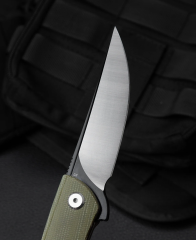 BESTECH SWIFT BG30A-2: Yeşil Micarta Saplı 3,54'' D2 Bıçak