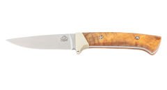 PUMA TEC Belt Knife, Olive Wood With Mosaic Pins