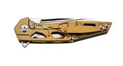 PUMA TEC One-Hand Knife, Bronzfinish, With Clip