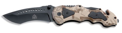 PUMA TEC One-Hand Rescue Knife (Camouflage Optics)