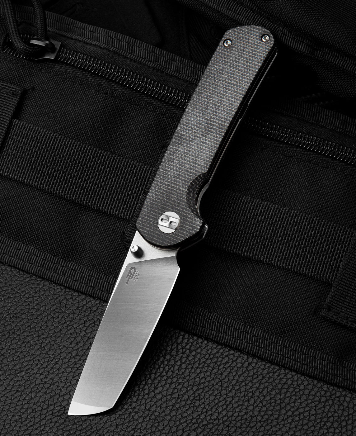 BESTECH SLEDGEHAMMER BG31C Siyah Micarta Sap D2 Çakı