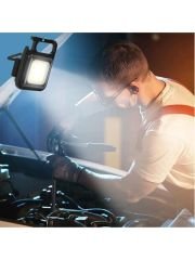 Rechargeable Keychain Light Şarj Edilebilir Şarjlı Mini Mıknatıslı El Feneri Anahtarlık Tirbuşon