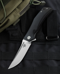 BESTECH SCIMITAR BG05A-1 Siyah G10 Sap 3,5'' D2 Bıçak