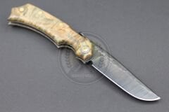 Stabilize Kayın Uru Sap Kuyruk Milli Bushcraft Namlu Çakı