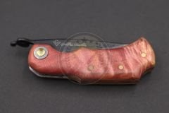 Stabilize Mapple Burl Ağacı Sap Kuyruk Milli Bushcraft Namlu Mini Çakı