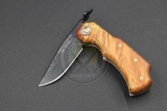 Stabilize Mapple Burl Ağacı Sap Kuyruk Milli Bushcraft Namlu Mini Çakı