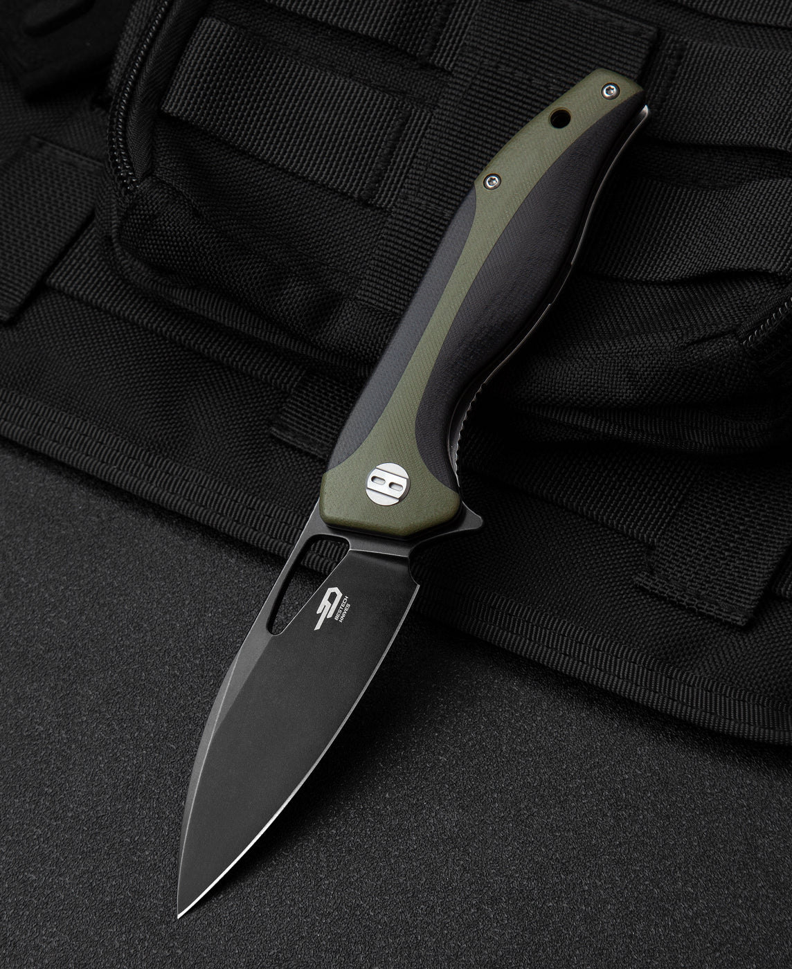 BESTECH KOMODO G10 Sap: 3,35'' D2 Blade BG26D