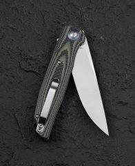 BESTECH ASCOT BG19B Karbon Fiber Ve G10 Saplı Ara Katman 3,82'' D2 Çakı