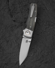 BESTECH TONIC BT2204A Titanyum+Siyah Kanvas Micarta Kaplamalar Sap: 2,89'' M390 Blade