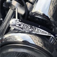 Deejo 37g, Ebony Wood / Biker Çakı