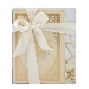 13*17 Cm Kabe Kuran-ı Kerim Seti Krem