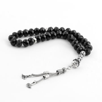 33'Lük 10 Mm Kristal Tesbih (50 Adet) Siyah