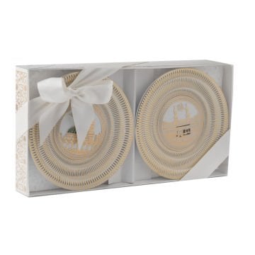 15 Cm Ayetli Tabak İkili Set 36'Lı