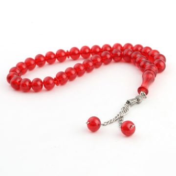 33'lük 14 Mm Mono Tesbih (50 Adet) Bordo