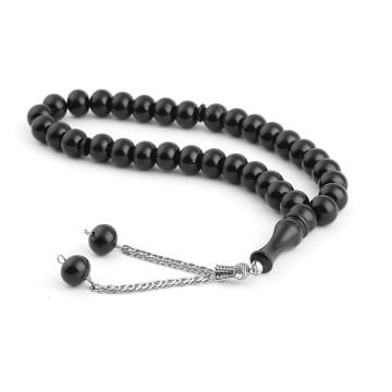 33'lük 14 Mm Mono Tesbih (50 Adet) Siyah