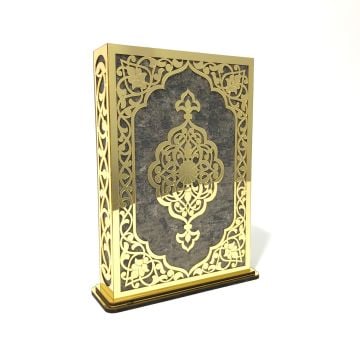 20*27 Cm Pleksili Şemse Dikey Orta Boy Kutu Gold