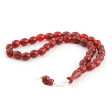 33'Lük 8 Mm Arpa Tesbih (50 Adet) Bordo