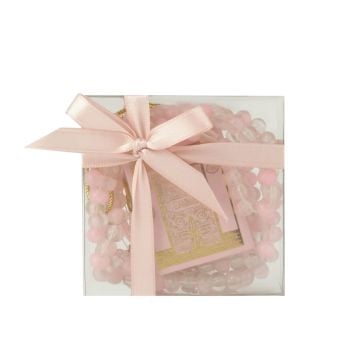 Mini Kuran-ı Kerim Tesbih Seti Pembe