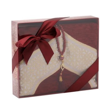 Açelya Serisi Hediyelik Seccade Tesbih Seti 24'Lü