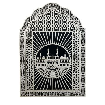 54x38 Cm Ahşap Kabe Pano Gümüş