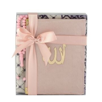 Hediyelik Yasin Seccade Tesbih Seti Pembe