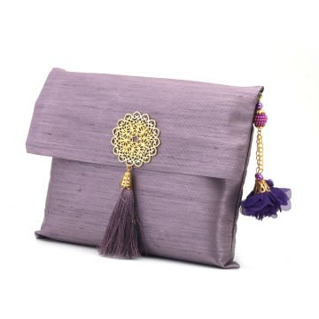 Şantuk Flower Seccade Tesbih Seti Lila