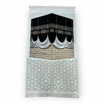 Şönil Büyük Kabe Model Seccade Krem