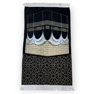 Şönil Büyük Kabe Model Seccade Siyah