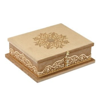 20x6x6 Cm Kuran-ı Kerim Tesbih Kutusu Gold